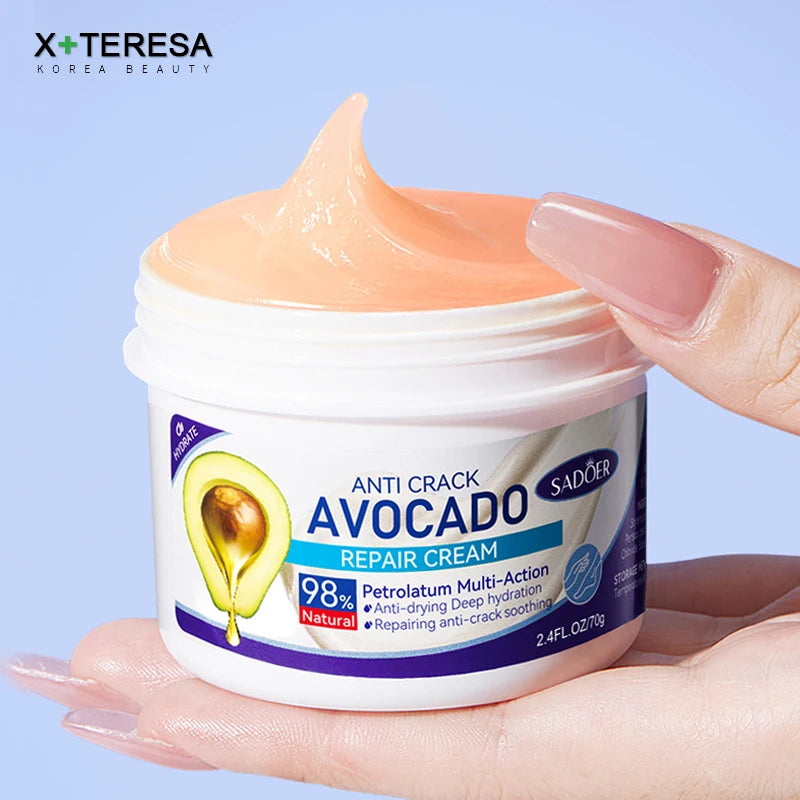 Crème réparation hydratante et masque pour  pieds 